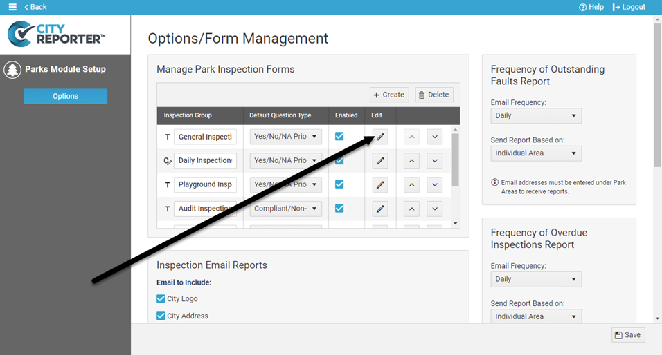 Format forms