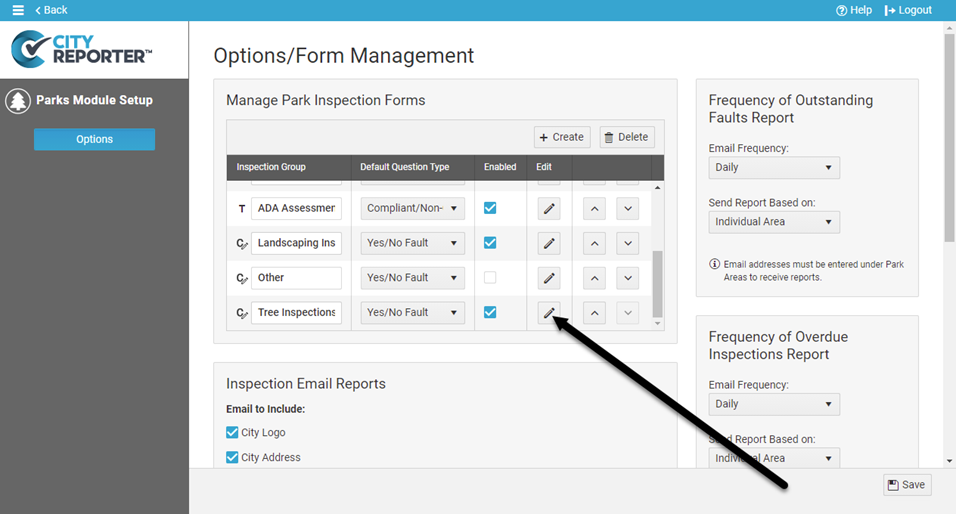 Create groups for forms