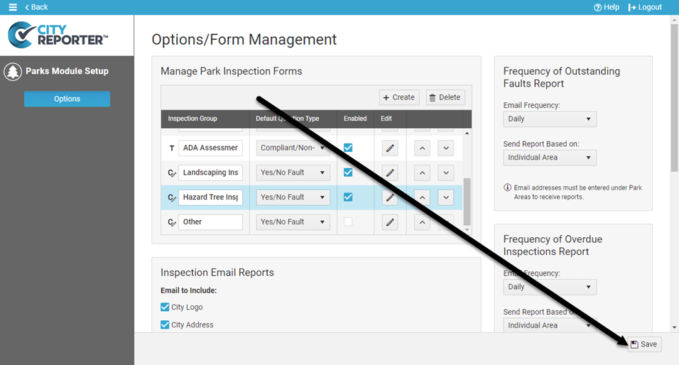 Create groups for forms