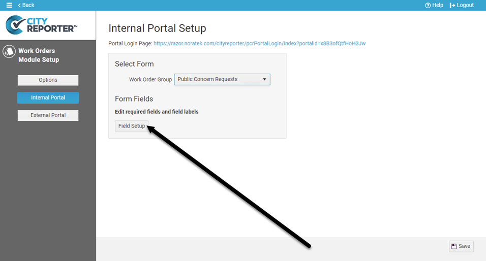 Set up Internal Portal