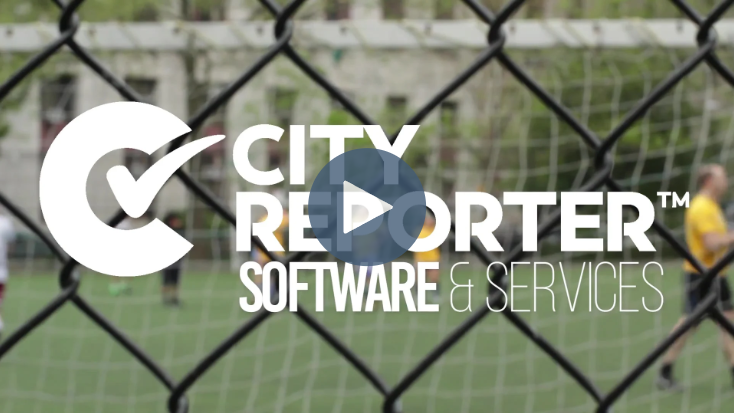 A video screenshot of CityReporter's sportsfields video