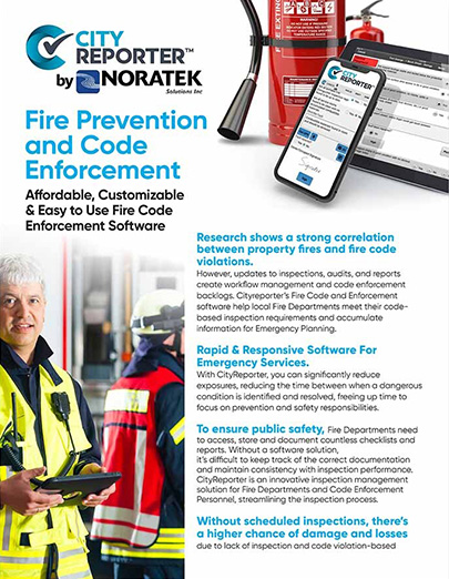 The first page of CityReporter's document: Fire Prevention and Code Enforcement